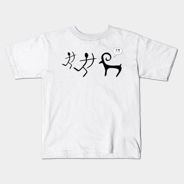 Archeology Shirt | Prehistoric Draw Kids T-Shirt by PolygoneMaste